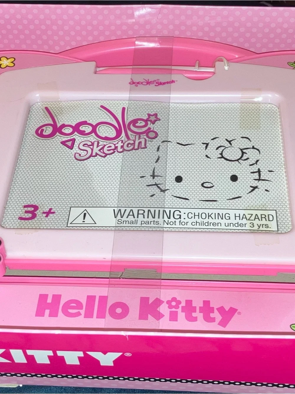 Hello Kitty Pink Doodle Sketch Magnetic Drawing Tablet